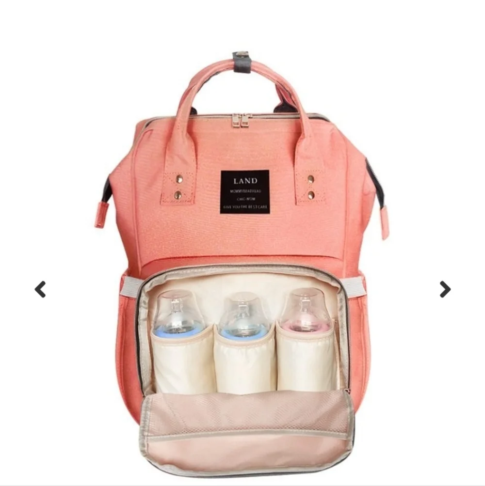 Land Mommy Baby Bag Pink/peach Backpack